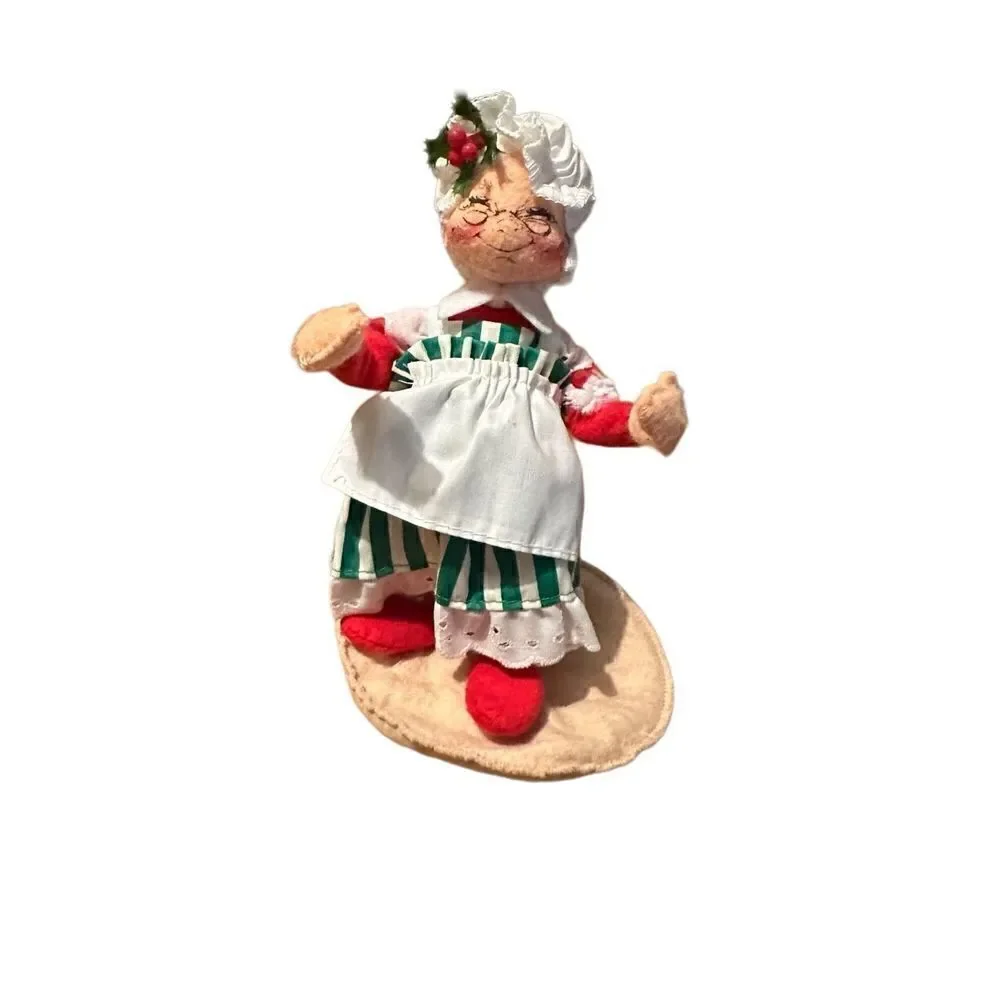 Annalee Mrs. Santa Bag 8 in Doll Figurine Handmade 1993 in the USA Christmas - Picture 7 of 10